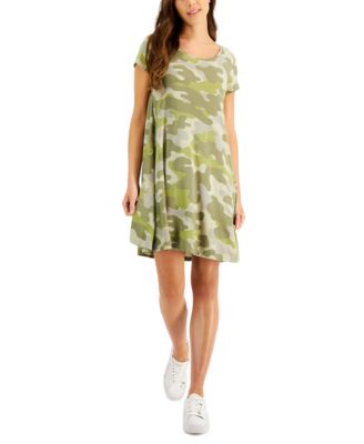 Style & Co - Petite Printed Flip Flop Dress