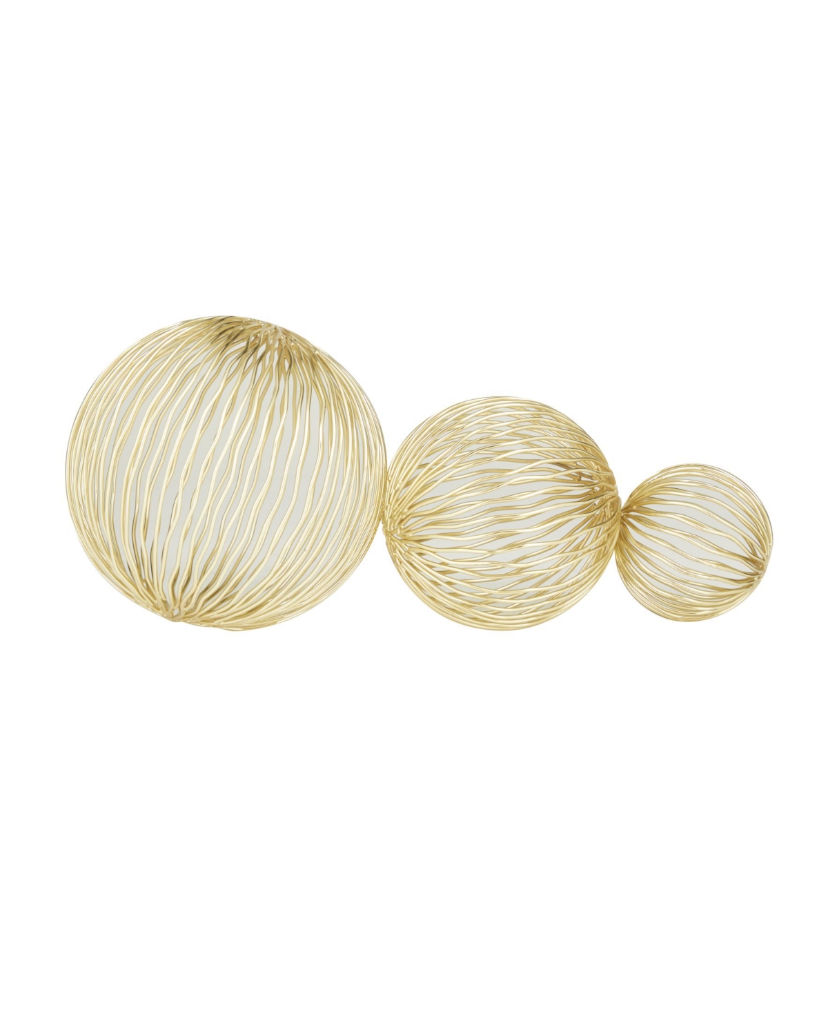 Rosemary Lane Glam Sculpture, Set Of 3 In Gold-tone