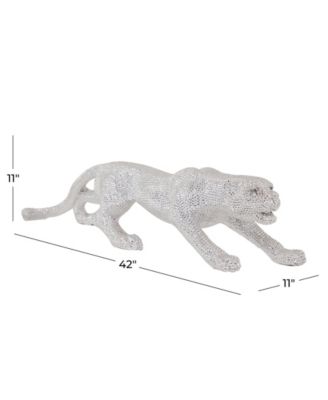 Glam Leopard Sculpture, 11" x 42"