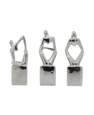 by Cosmopolitan Ceramic Sculpture, Set of 3