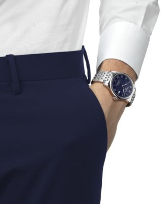 Men's Le Locle Powermatic 80 Automatic Stainless Steel Bracelet Watch 39.3mm