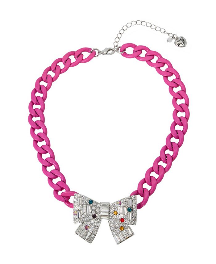 Betsey johnson bow necklace sale