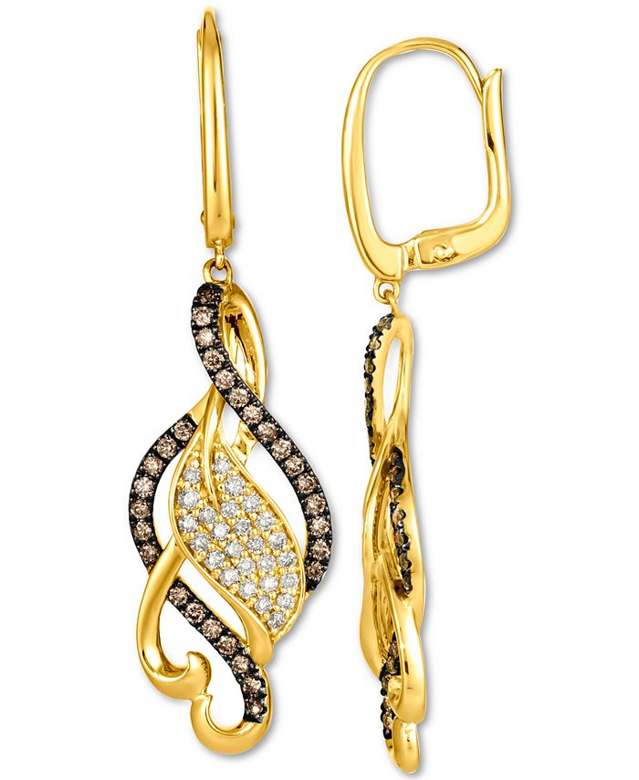 Macy's chocolate sales diamond earrings