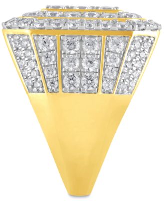 Men's Diamond Cluster Ring (5 ct. t.w.) in 10k Yellow, White or Rose Gold