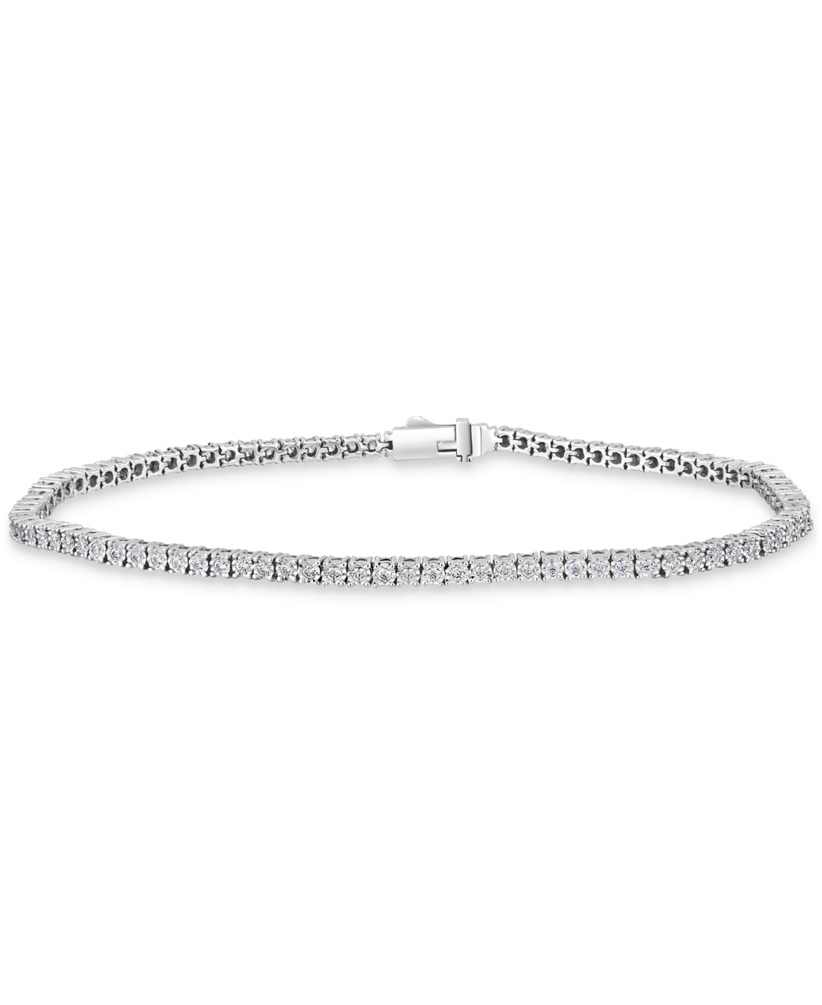 MACY'S MEN'S DIAMOND TENNIS BRACELET (1 CT. T.W.) IN 10K GOLD