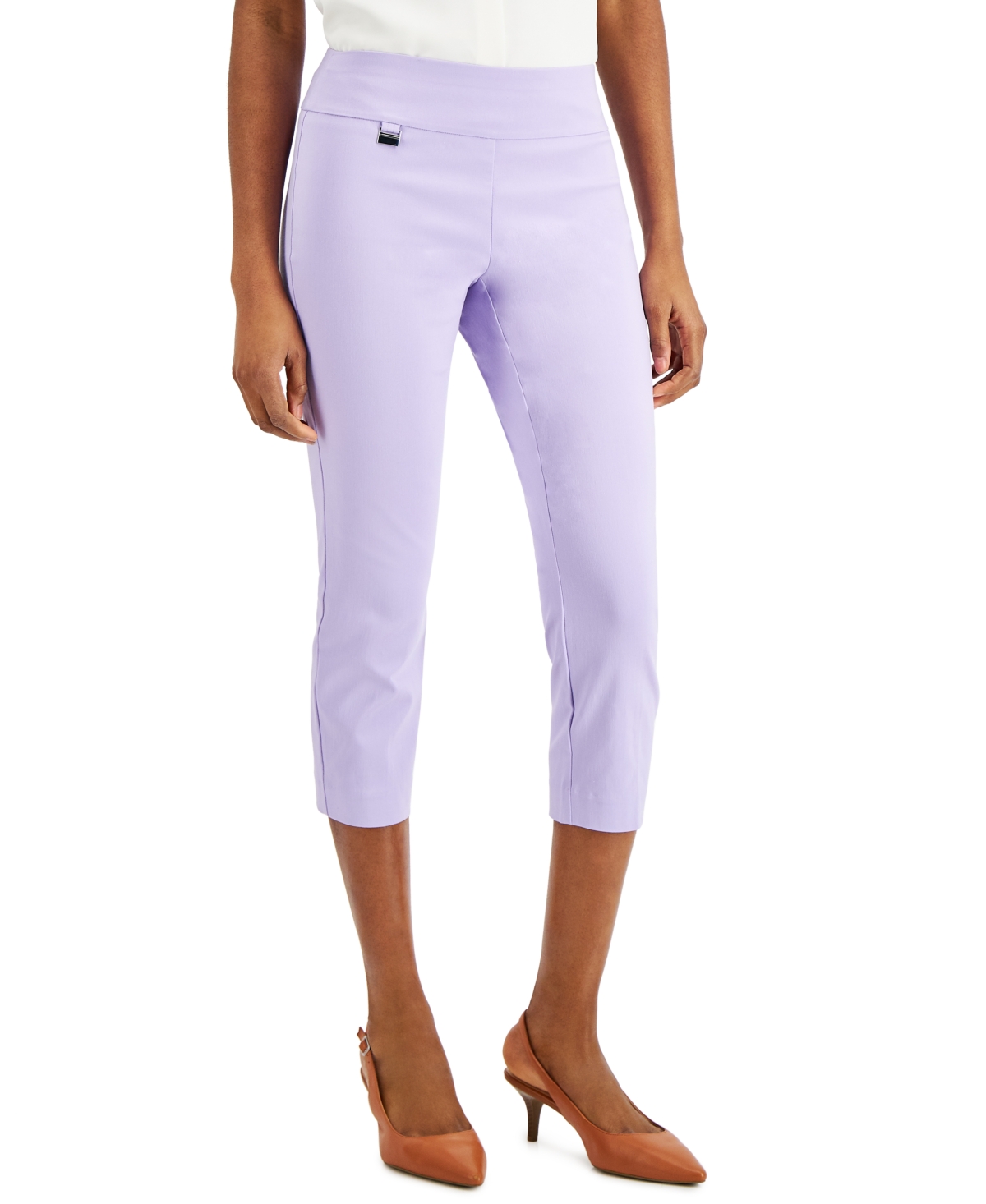 Alfani Essential Capri Pull-on With Tummy-control, Regular & Petite Sizes, Created For Macy's In Larkspur