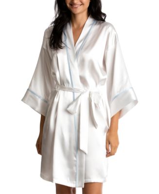 Linea Donatella Maid Of Honor Satin Wrap Robe - Macy's