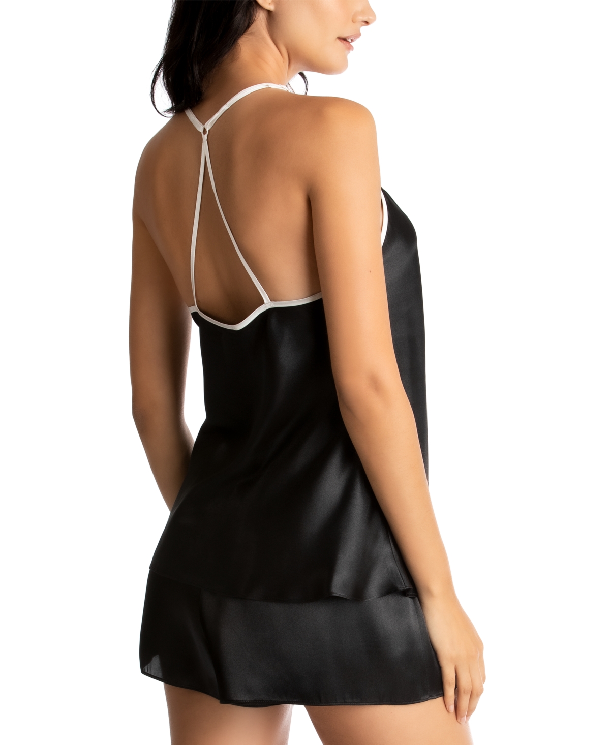 LINEA DONATELLA BRIDE SATIN WRAP ROBE, CAMI & TAP SHORTS SET 