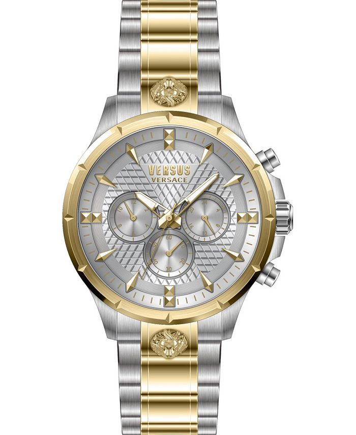  Versace Womens Gold Tone Swiss Made Watch. V-Circle Logomania  Collection. High Fashion Adjustable Silver Bracelet. Featuring Medusa Head  Icon on Bracelet Lugs and Silver Dial. : Clothing, Shoes & Jewelry