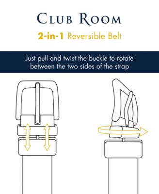 Men's Reversible Dress Belt, Created for Macy's
