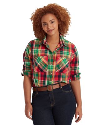 lauren plus size tops