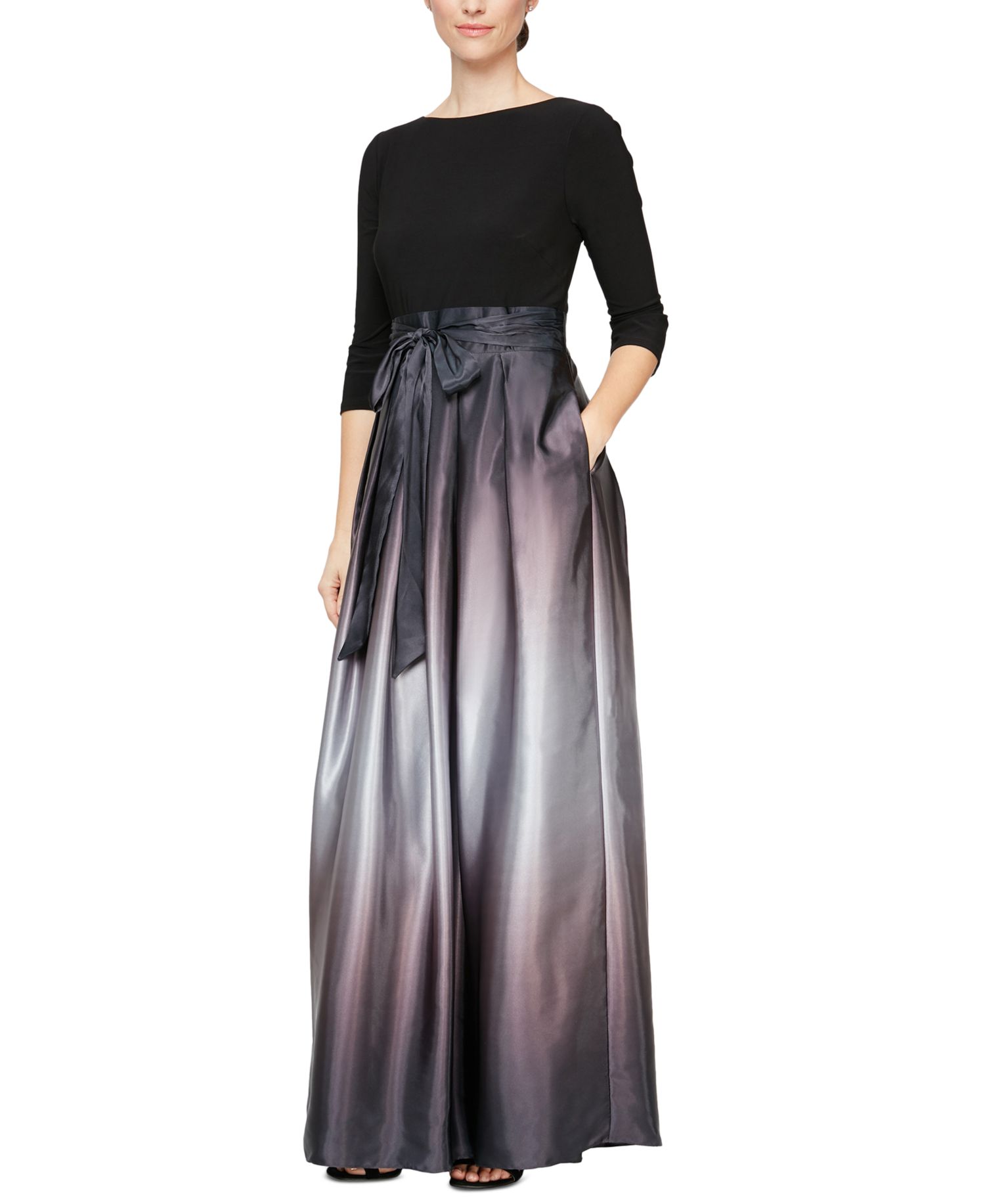 Petite Ombr&eacute; Satin Gown