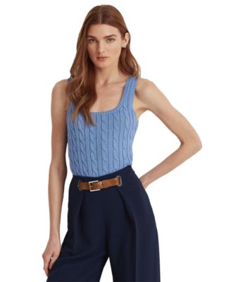 Lauren Ralph Lauren Cable-Knit Sleeveless Sweater and Cable-Knit 