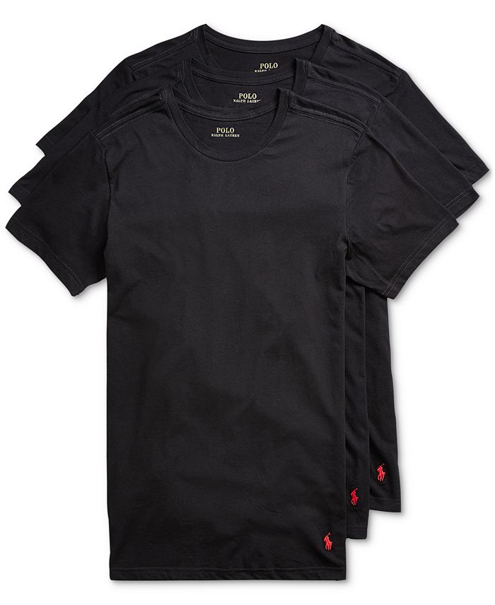 Polo Ralph Lauren Men's Underwear, Classic Crew T Shirt 3 Pack - Macy's