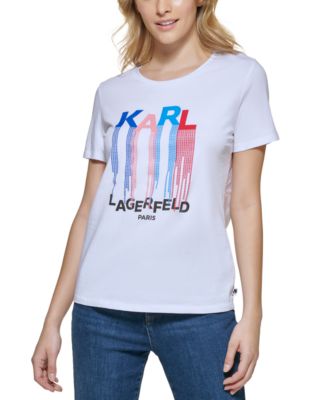 Karl Lagerfeld Paris - Drip-Logo T-Shirt