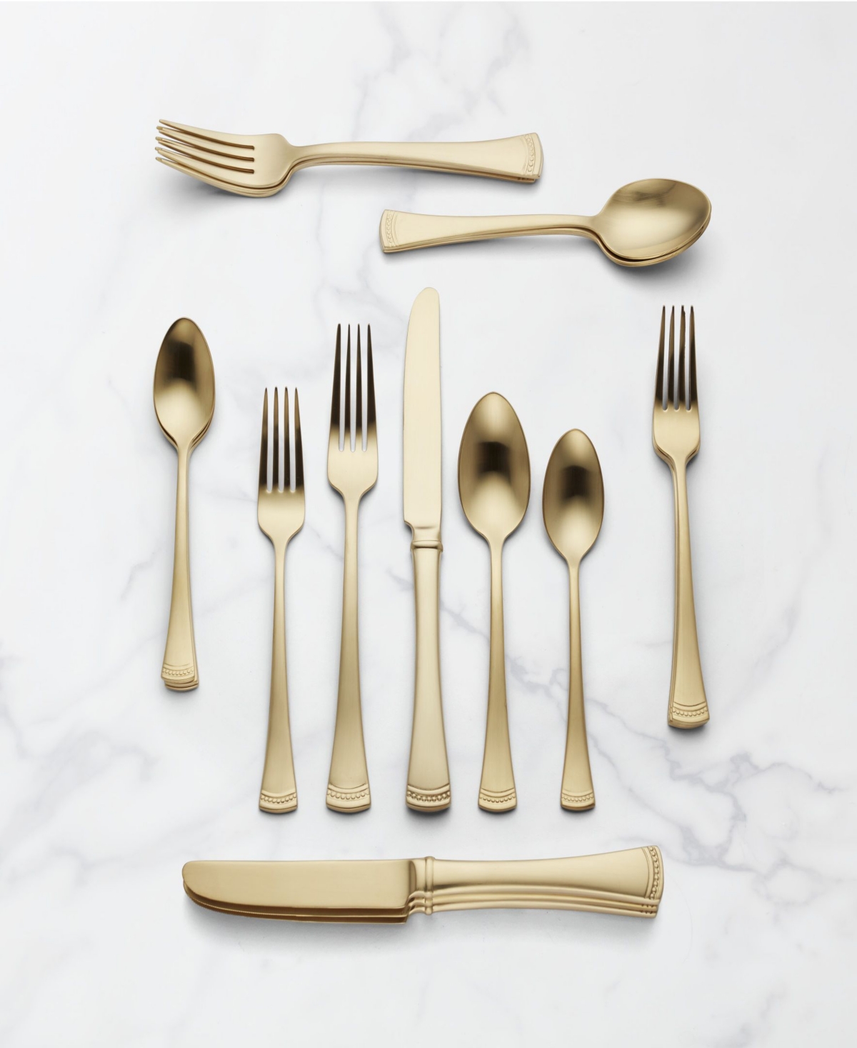 Lenox Portola Piece Flatware Set, Service for 4 - Metallic and Gold