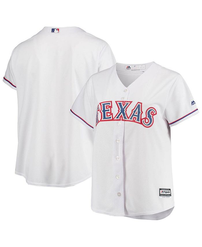 Majestic Women's White Texas Rangers Plus Size Home Replica Team Jersey -  Macy's