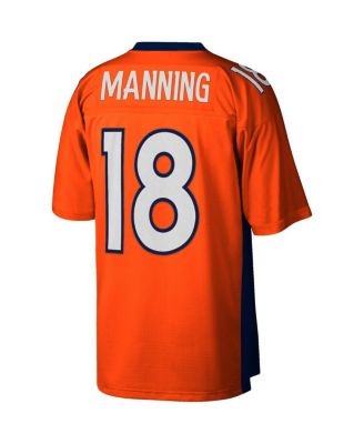 Men's Peyton Manning Orange Denver Broncos Big and Tall 2015 Retired Player Replica Jersey