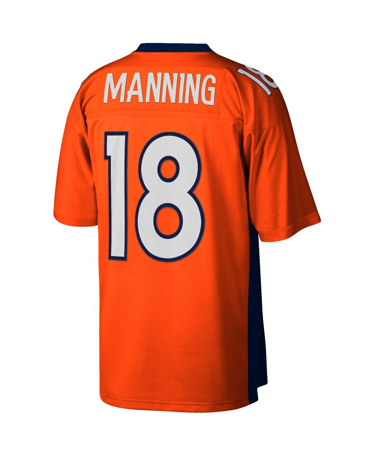 Men's Peyton ManningDenver Broncos Big and Tall 2015 Retired Player Replica Jersey - Orange