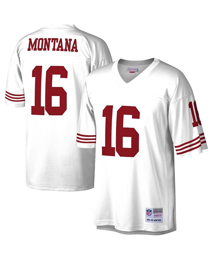 Mitchell & Ness Men's Joe Montana Scarlet San Francisco 49ers Legacy Replica Jersey