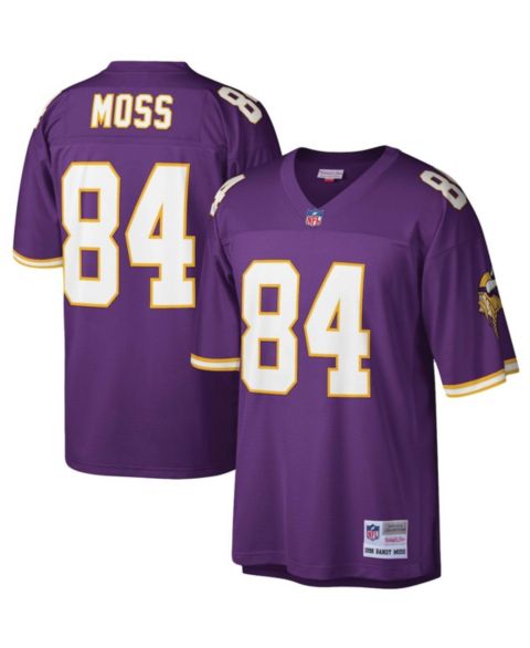 Мужской топ Mitchell & Ness Randy Moss Purple Minnesota Vikings Legacy Replica Jersey