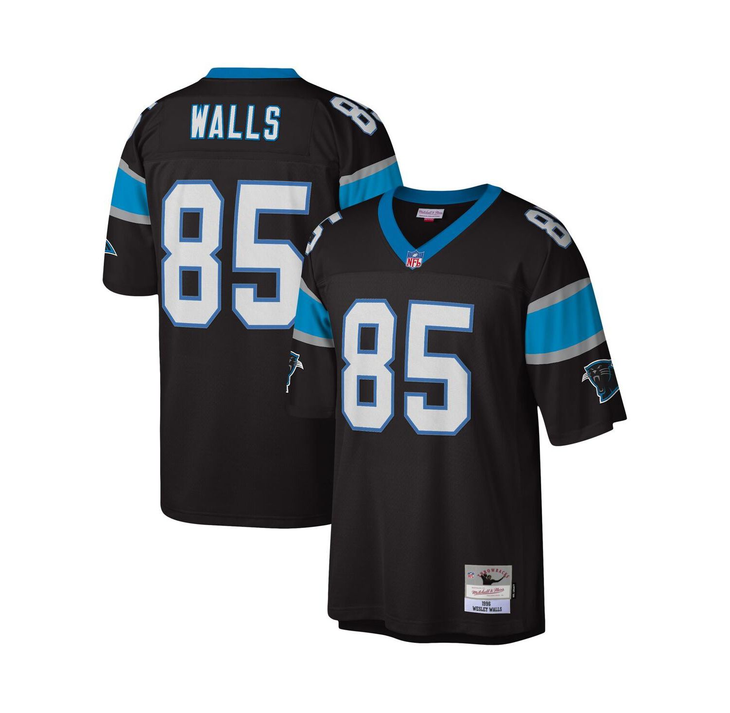 Men's Wesley Walls Black Carolina Panthers 1996 Legacy Replica Jersey