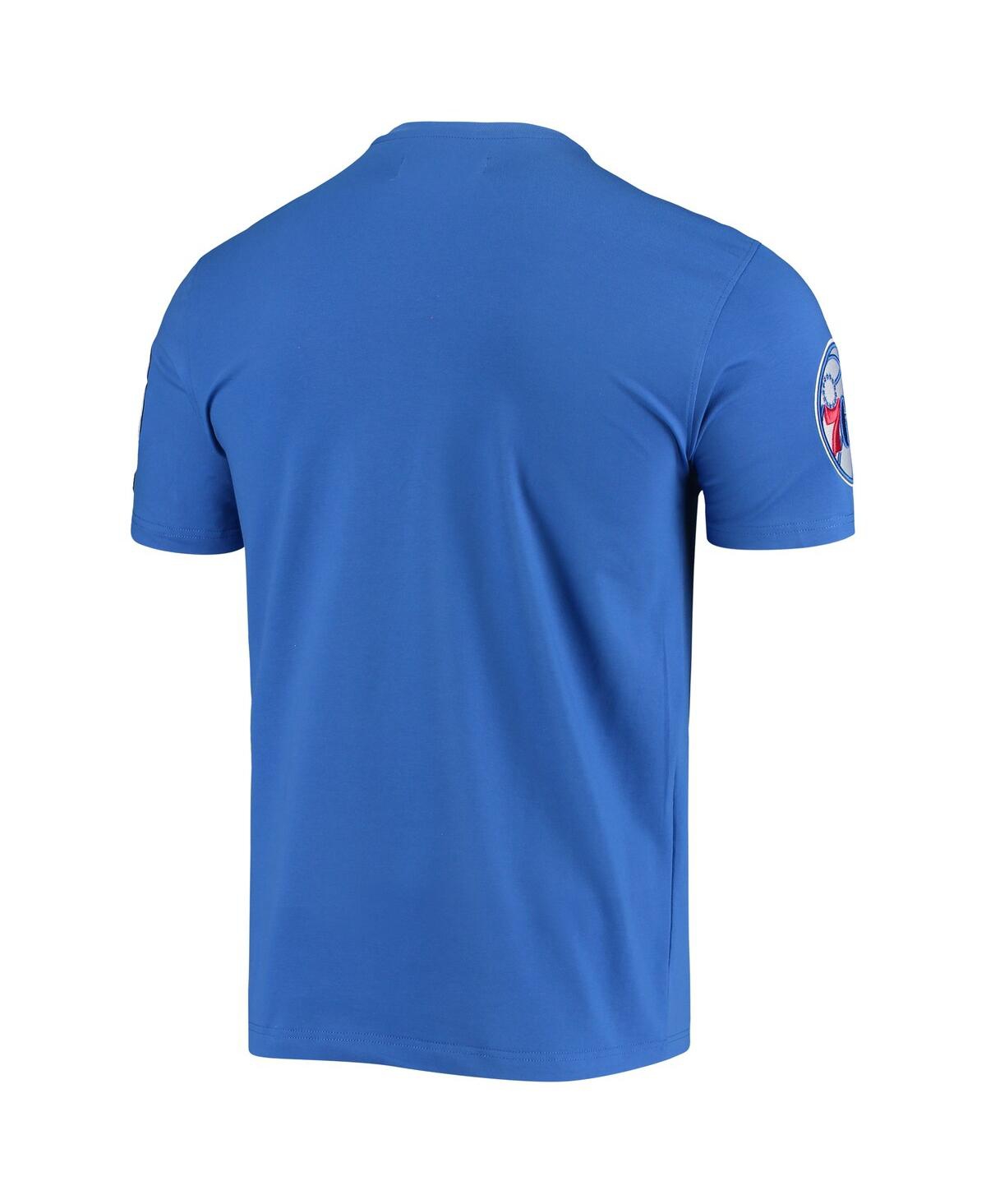Men'sPhiladelphia 76Ers Chenille Team T-shirt - Royal