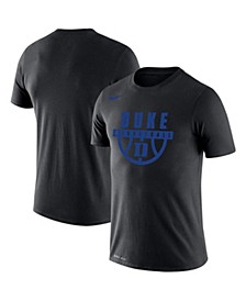 Men's Black Duke Blue Devils Basketball Drop Legend Performance T-shirt