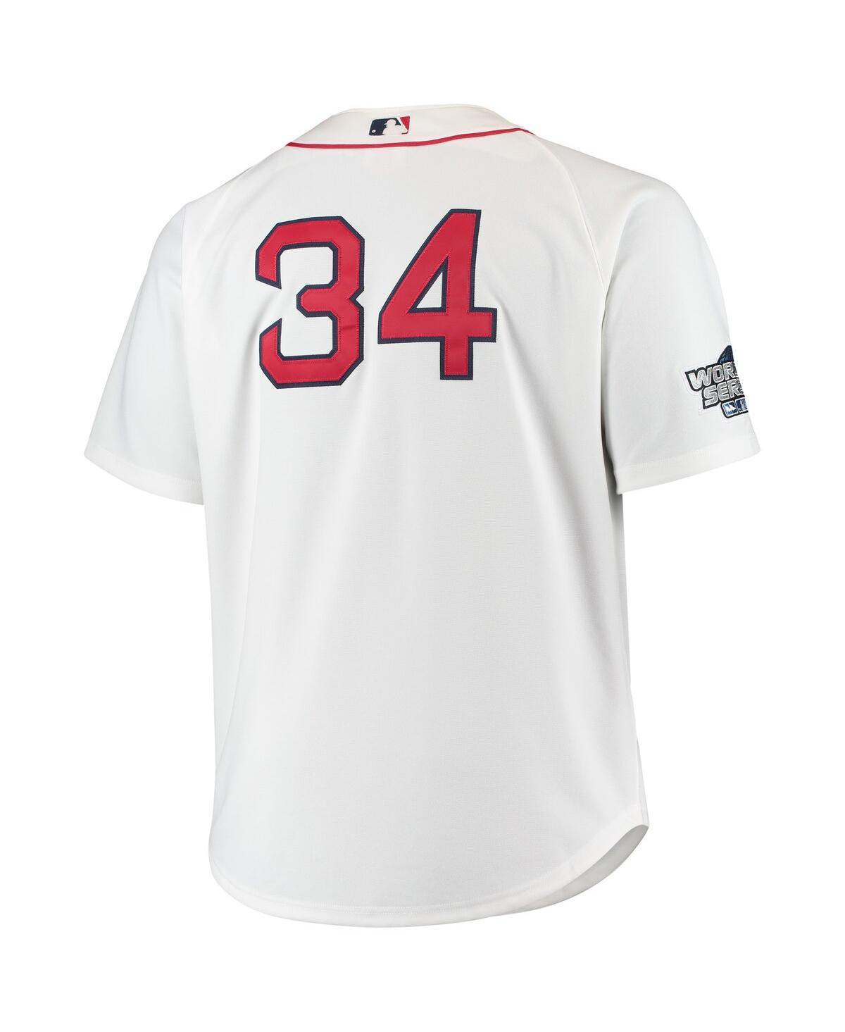 Men's David OrtizBoston Red Sox Big and Tall Home Authentic Player Jersey - White