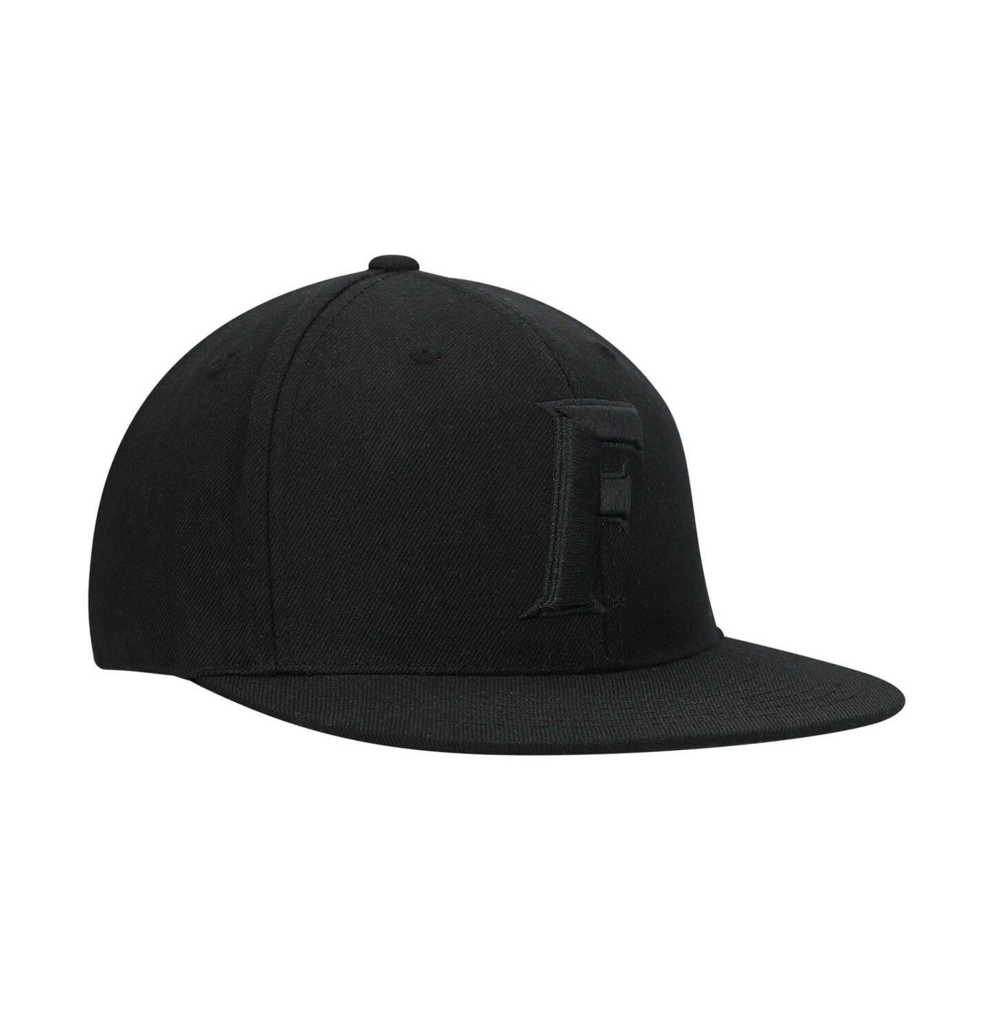 Мужская кепка Top of the World Florida Gators Black On Black Fitted Hat — фото 2