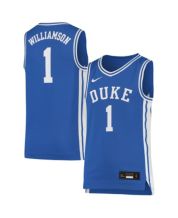 Men's Duke Blue Devils #1 Zion Williamson White Basketball Replica