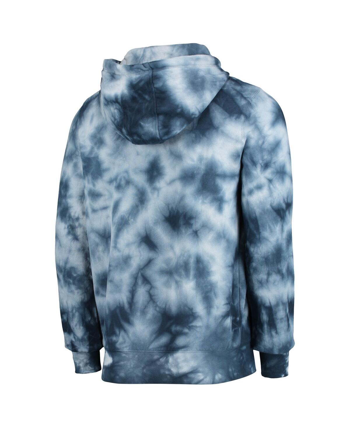 NEW ERA MEN'S COLLEGE NAVY SEATTLE SEAHAWKS TIE-DYE PULLOVER HOODIE 