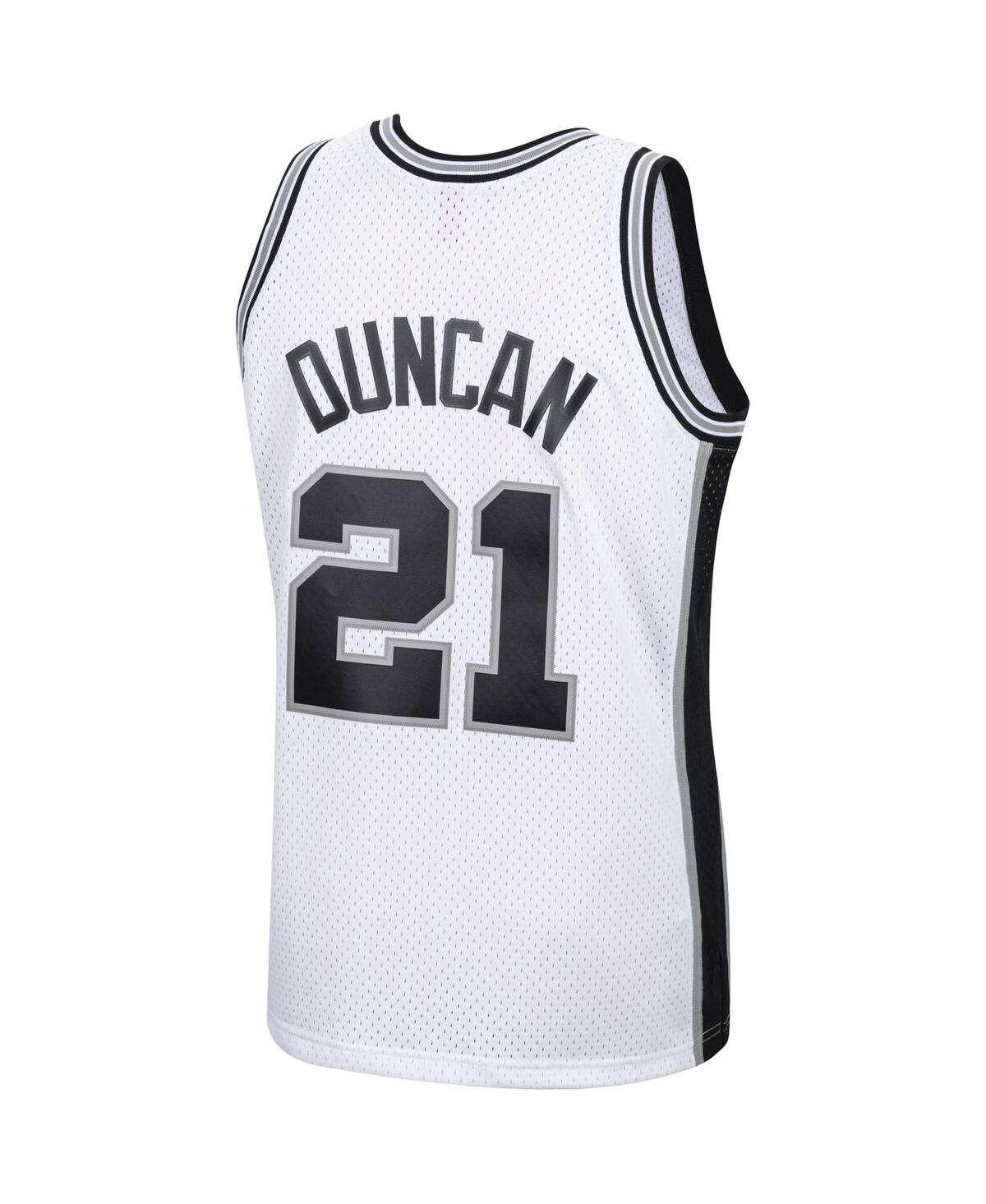 Men's Tim Duncan White San Antonio Spurs 1998-99 Hardwood Classics Swingman Jersey