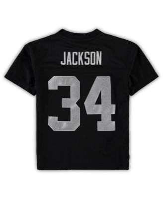 Preschool Girls and Boys Bo Jackson Black Las Vegas Raiders 1988 Retired Player Legacy Jersey
