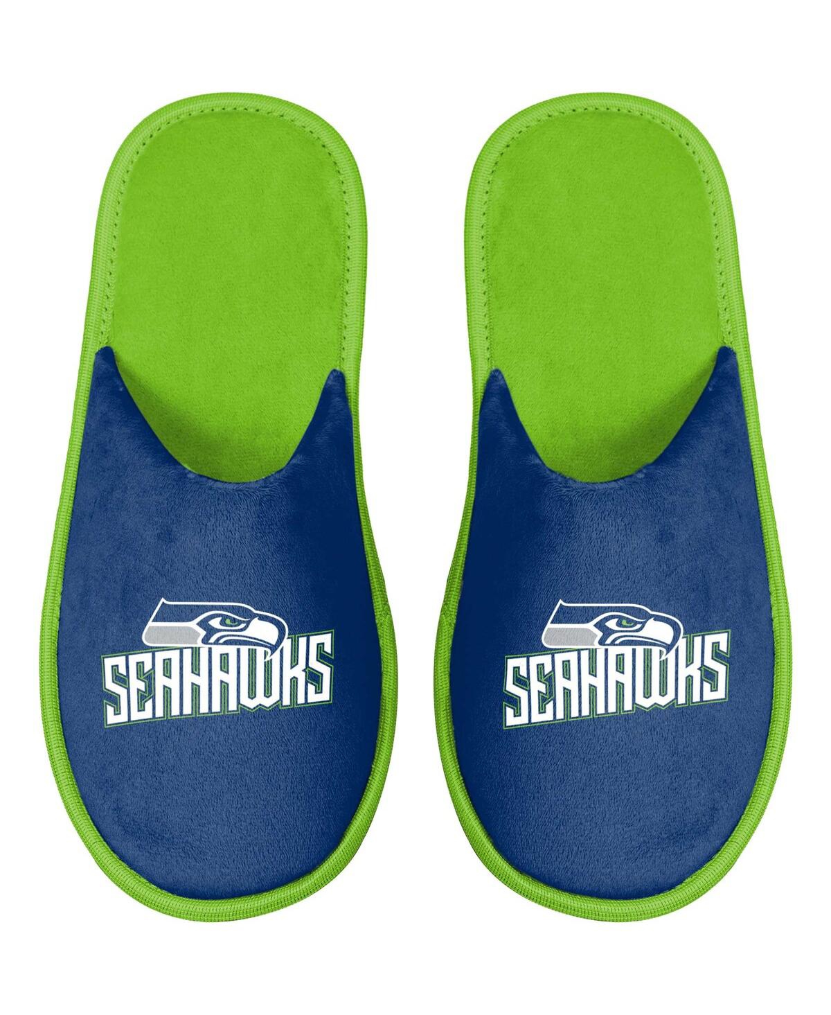 Men's Seattle Seahawks Scuff Slide Slippers - Navy