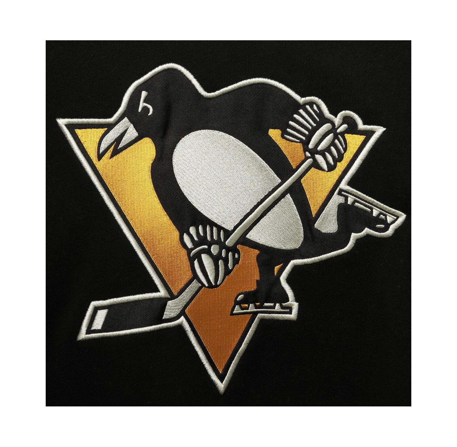 Men's Sidney Crosby Black Pittsburgh Penguins Player Name and Number Lacer Pullover Hoodie