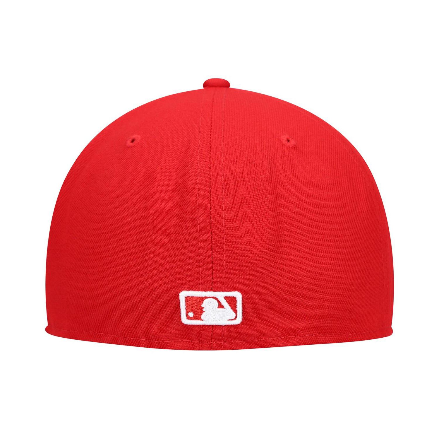 Men's Red Milwaukee Brewers Logo White 59FIFTY Fitted Hat