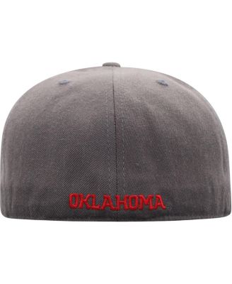 Men's Charcoal Oklahoma Sooners Team Color Fitted Hat