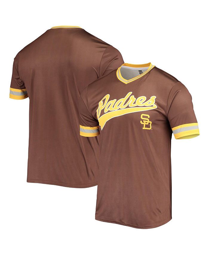Men's Stitches Brown San Diego Padres Cooperstown Collection Team Jersey Size: Small