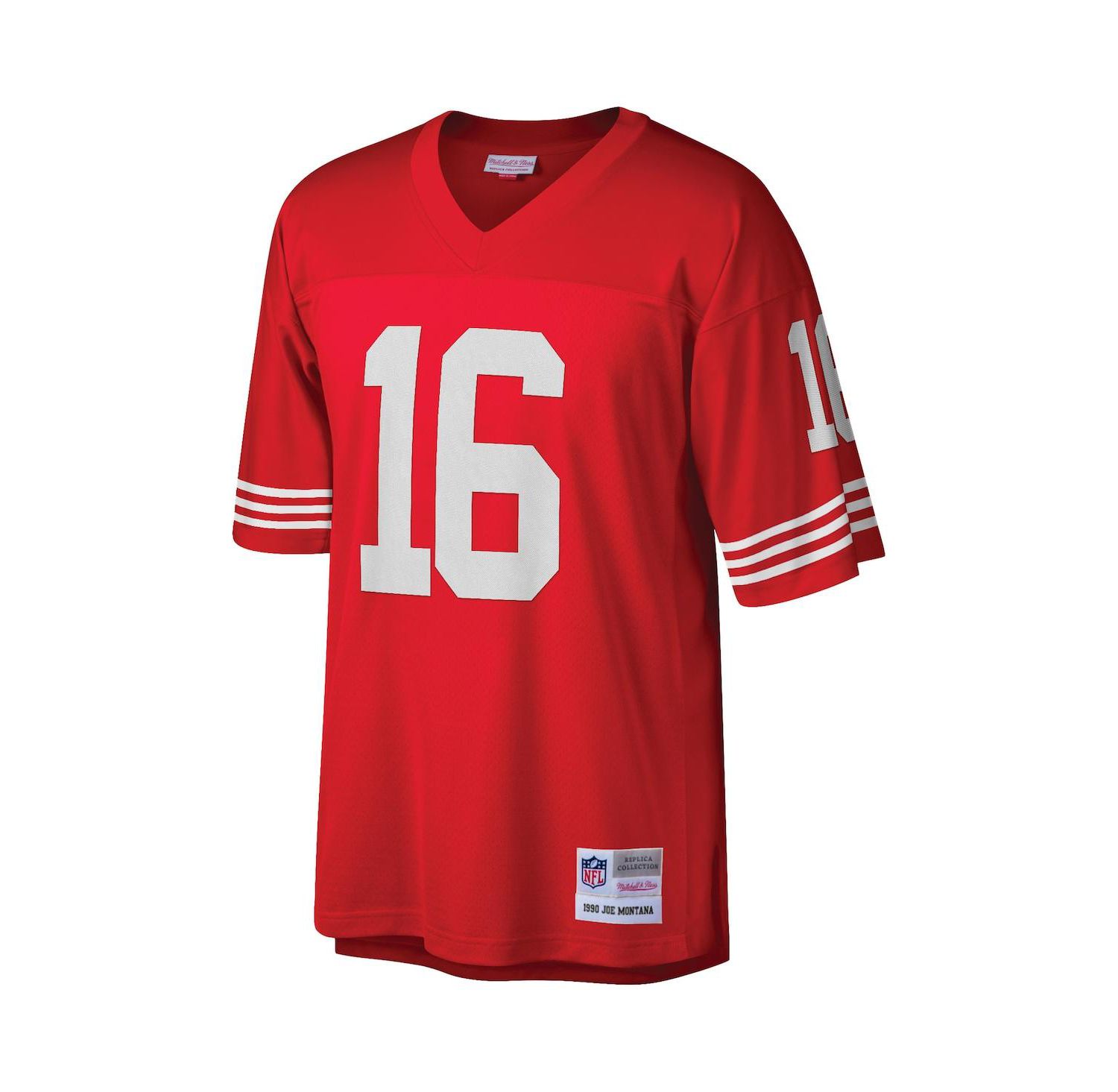 Men's Joe Montana Scarlet San Francisco 49ers Big and Tall 1990 Retired Player Replica Jersey