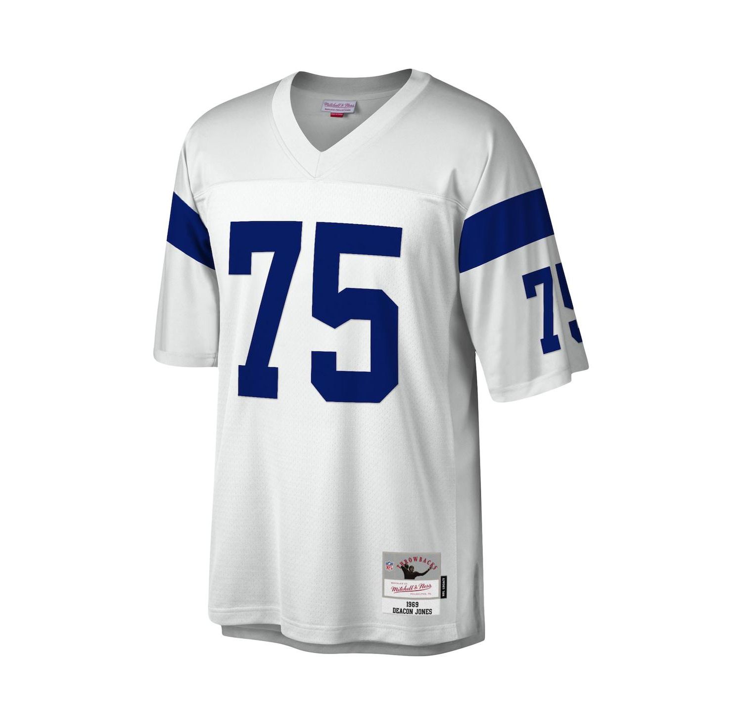 Men's Deacon Jones White Los Angeles Rams Legacy Replica Jersey
