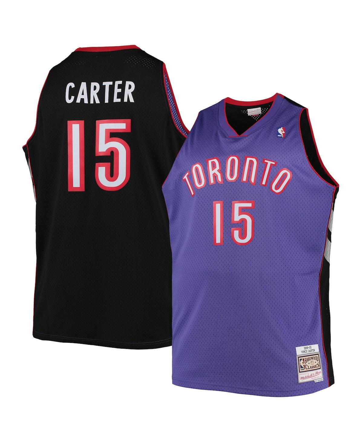 Men's Vince CarterToronto Raptors Big and Tall Hardwood Classics Swingman Jersey - Purple