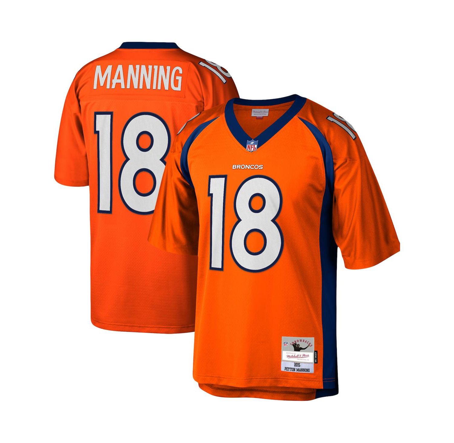 Men's Peyton Manning Orange Denver Broncos 2015 Legacy Replica Jersey