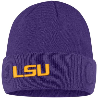 Nike - Men's Purple LSU Tigers Logo Cuffed Knit Hat