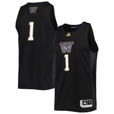 Men's 1 Washington Huskies Swingman Basketball Jersey
