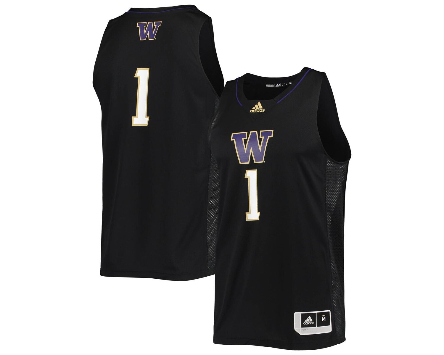 Men's 1 Washington Huskies Swingman Basketball Jersey