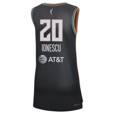 Women's Sabrina Ionescu Black New York Liberty 2021 Explorer Edition Victory Player Jersey