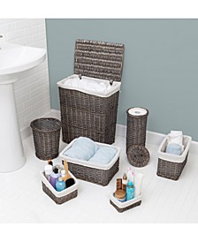 Split Willow 7-Pc. Woven Bathroom Storage Basket Set