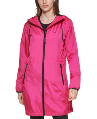 calvin klein pink raincoat