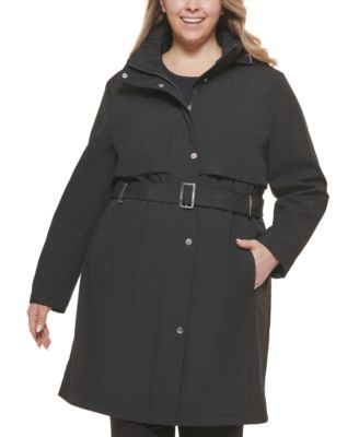 calvin klein women's coats plus size